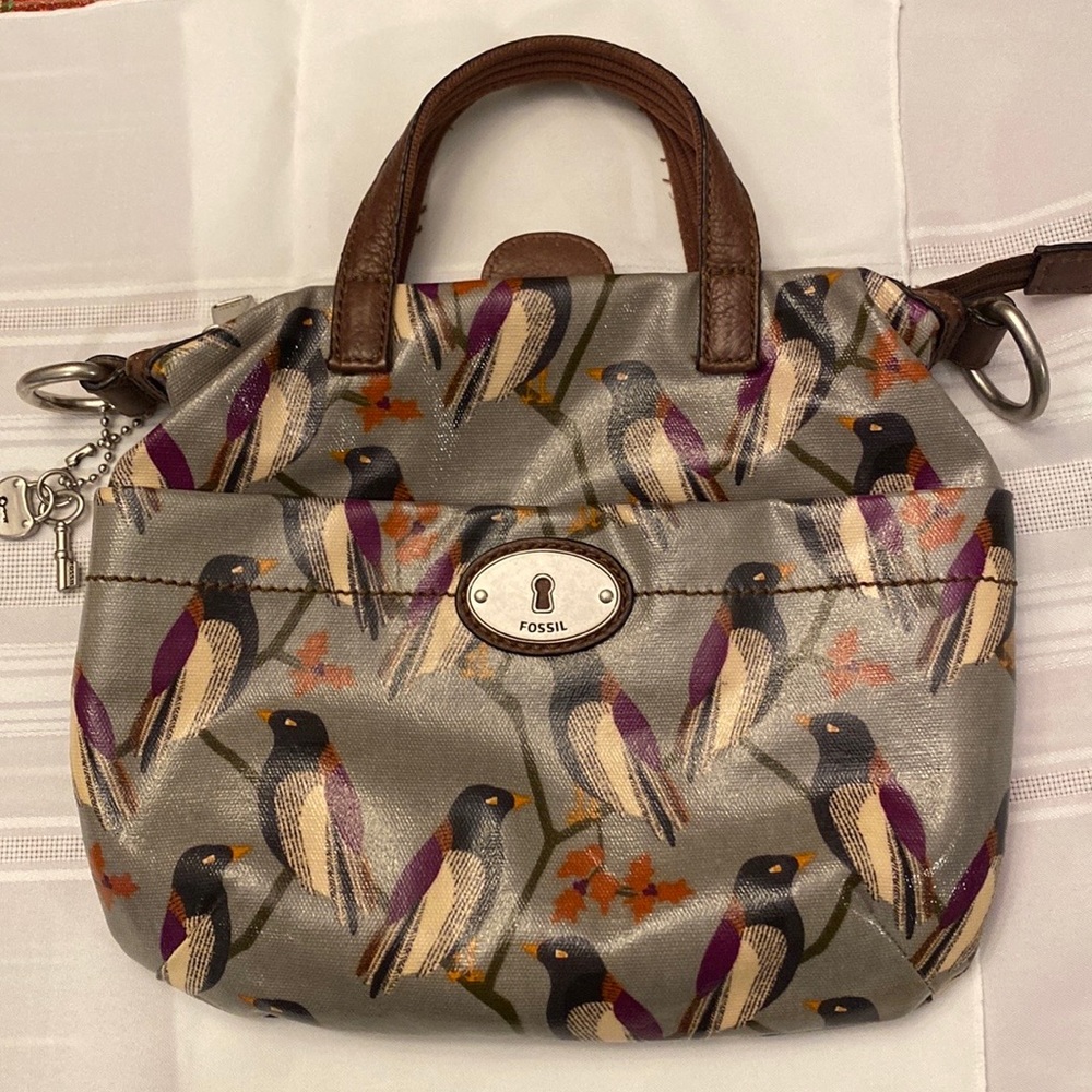 *🎉💕Host Pick🎉💕* Gray Fossil Key Per Bird Bag